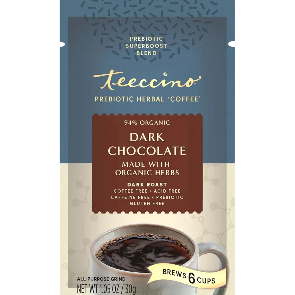 Café herbal prebiótico SuperBoost de chocolate negro
