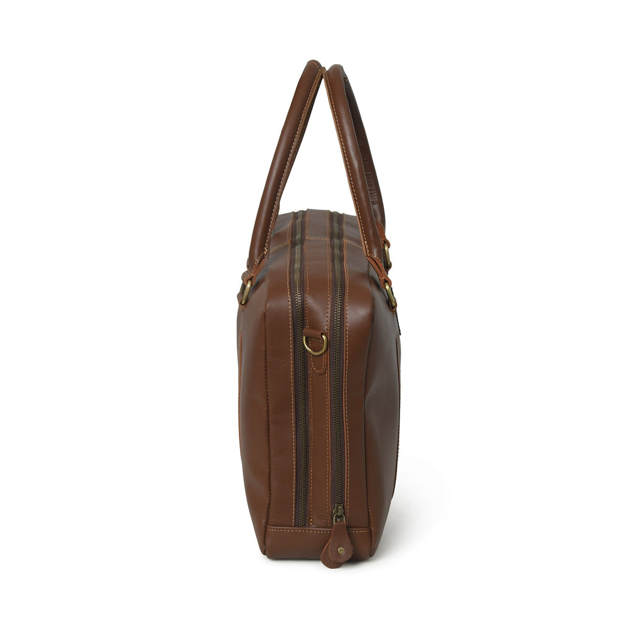 Dixon Brown Buffalo Leather Portafolio Ejecutivo de Piel Búfalo para Laptop