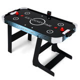 Mesa de Air Hockey de 56 pulgadas con potente motor de 12 V y marcador digital LED - Negro