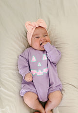Pastel Gingham Jack-o-Lantern Crewneck Sweatshirt or Romper