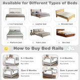 57 Inch Toddlers Vertical Lifting Baby Bed Rail Guard with Lock