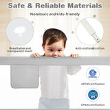 57 Inch Toddlers Vertical Lifting Baby Bed Rail Guard with Lock