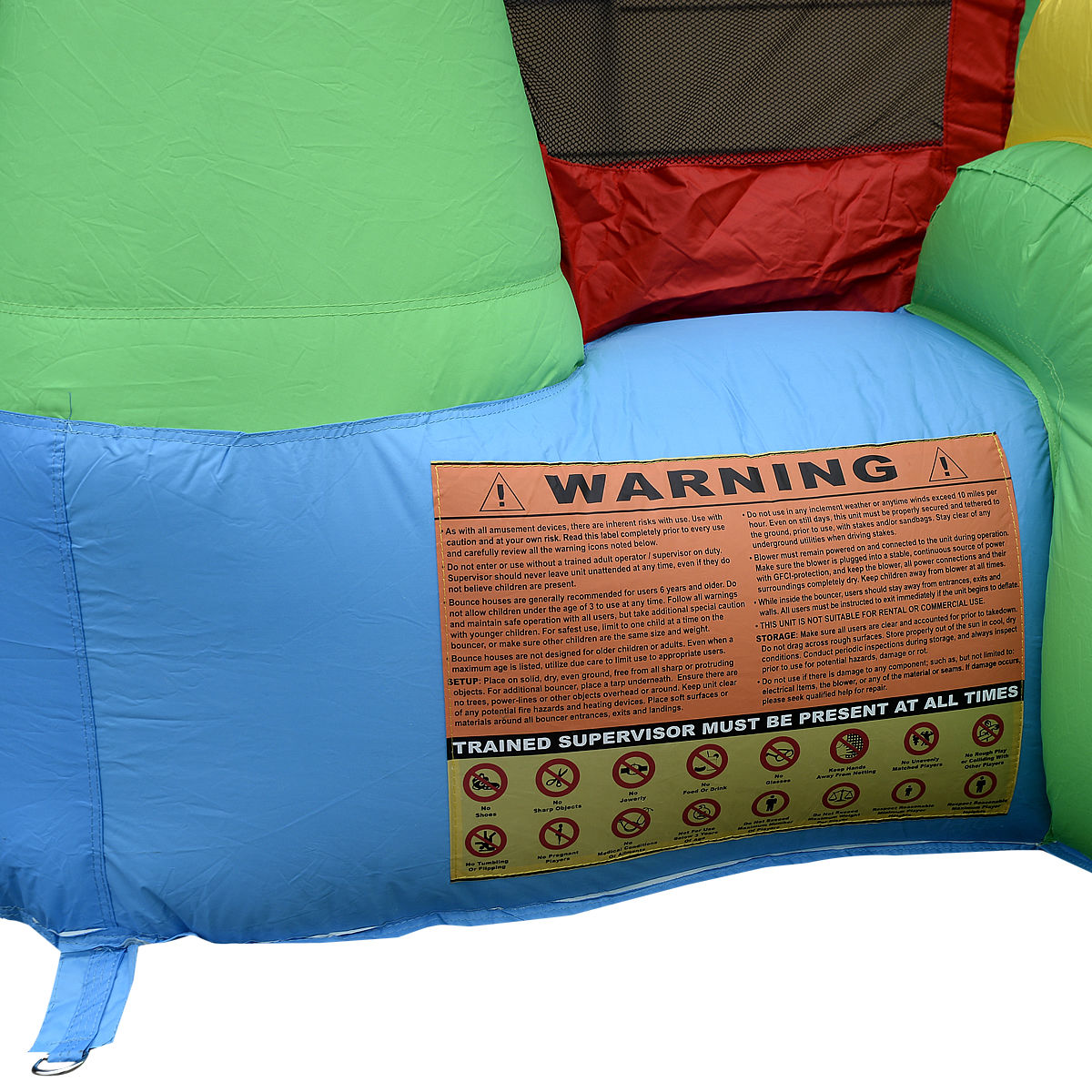 Castillo Hinchable con Tobogán y Soplador de 480 W