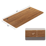 Tablero universal de 58 pulgadas x 28 pulgadas para estructura de escritorio estándar y de pie