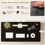 Tablero universal de 58 pulgadas x 28 pulgadas para estructura de escritorio estándar y de pie