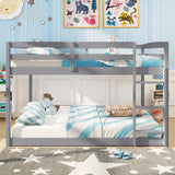 Full Over Full Bunk Bed Low-to-ground Bunk Bed