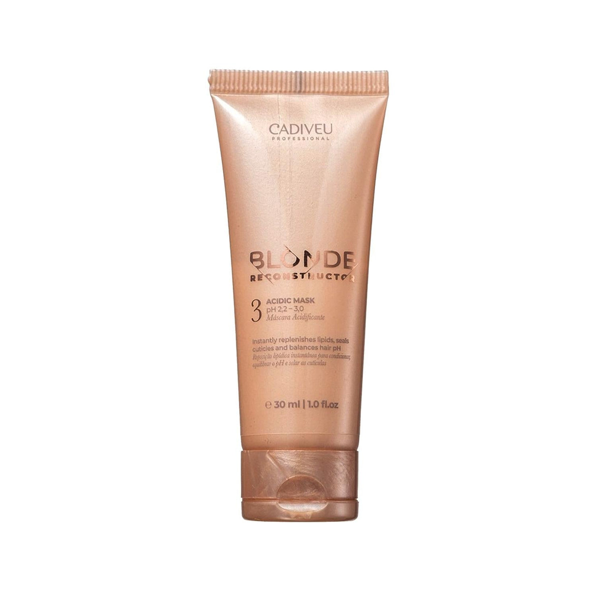 Cadiveu Blonde Reconstructor pH Balancing Hair Mask 30ml - Repairs & Preserves Blonde Hair Color