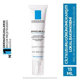 La Roche Posay Effaclar A.I Acne Treatment Serum - 15ml, Reduce Acne Scars & Redness, Hypoallergenic & Paraben-Free