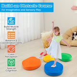5 Piedras de Equilibrio Apilables Redondas para Niños Interiores/Exteriores - Multicolor