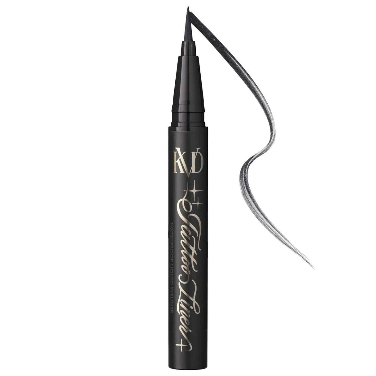 KVD Beauty Mini Tattoo Liner: Vegan Waterproof Liquid Eyeliner - Extreme Precision, Long Lasting, Intense Black
