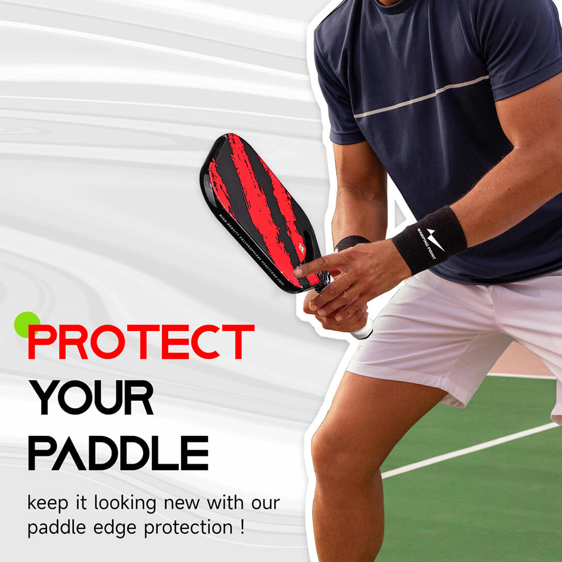 Cinta de protección para palas de pickleball
