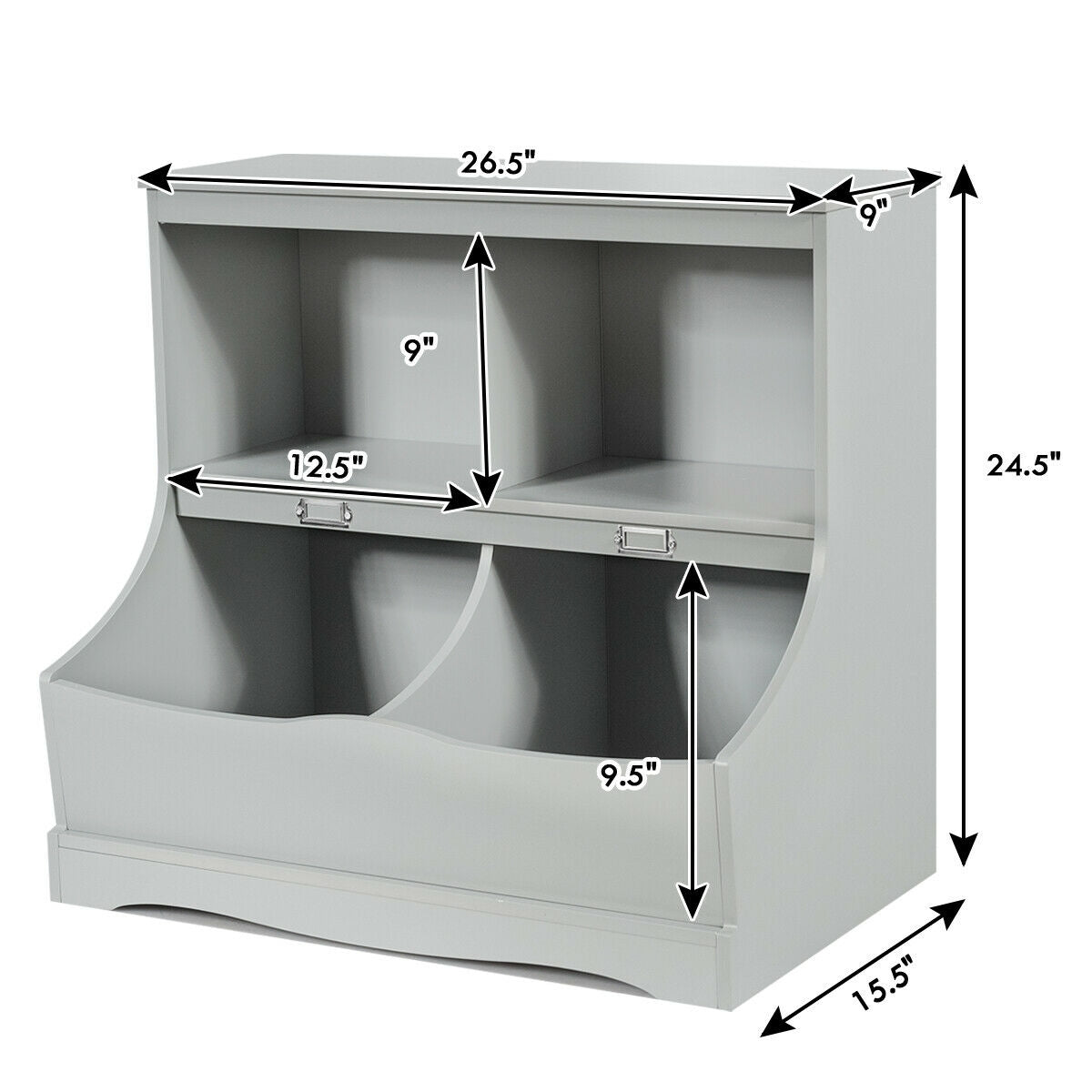 Mueble Bajo Multiusos con Estantería para Niños