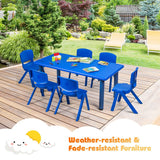 Sillas apilables de plástico para niños, paquete de 6, para aula