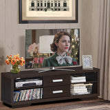 Mueble de TV Moderno Centro de Entretenimiento con 2 Cajones y 4 Estantes Abiertos