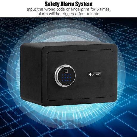 Caja de seguridad de 2 capas con luz LED interior