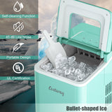 Máquina portátil para hacer hielo de encimera con cuchara - Verde