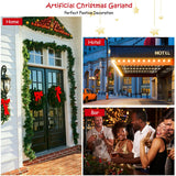 Guirnalda artificial preiluminada de Navidad de 9 pies con luces LED