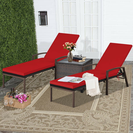 Juego de muebles de ratán para patio de 2 piezas