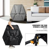 Silla de camping de ocio plegable de gran tamaño con estructura de hierro resistente
