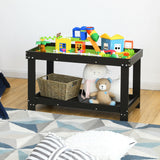 Mesa de juego de actividades para niños, multifuncional, de madera maciza