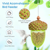 Comedero de ardilla de metal para pájaros silvestres, dispensador de comida colgante para jardín y patio - Marrón