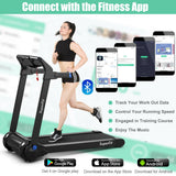 Cinta de correr eléctrica plegable de 3 HP con altavoz Bluetooth