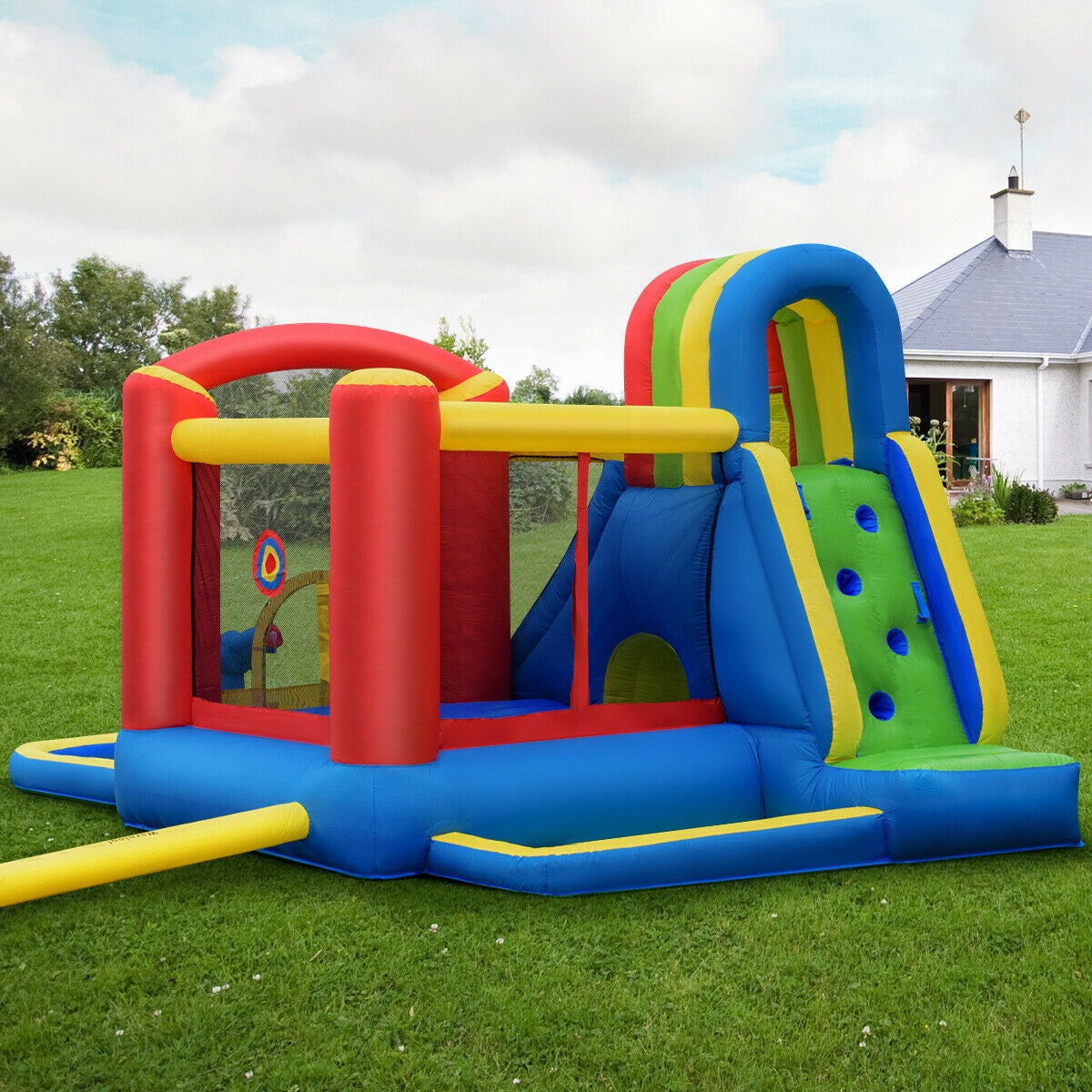 Castillo hinchable infantil con soplador