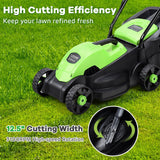 13 Inch Electric Push Lawn Corded Mower with Grass Bag