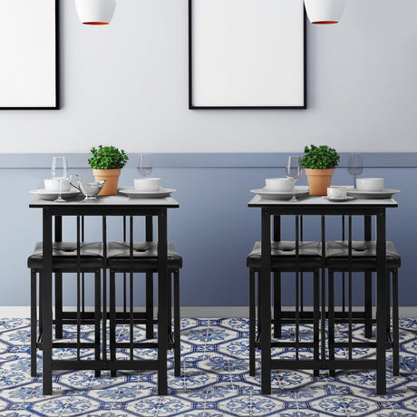 Juego de comedor moderno de 3 piezas a la altura de la encimera
