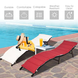 2 Sillas Plegables para Tumbona de Patio