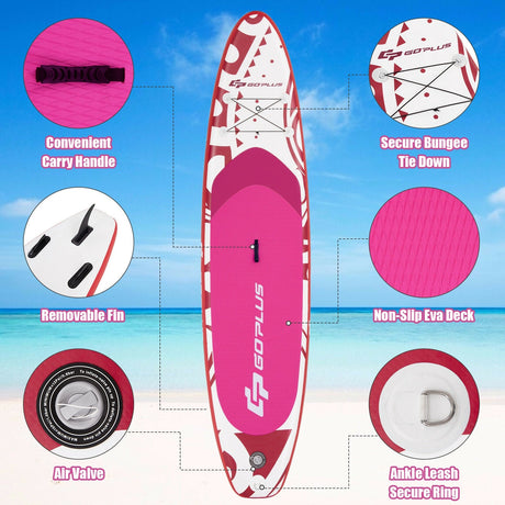 Tabla de paddle hinchable y ajustable de 3,23 m con bolsa de transporte