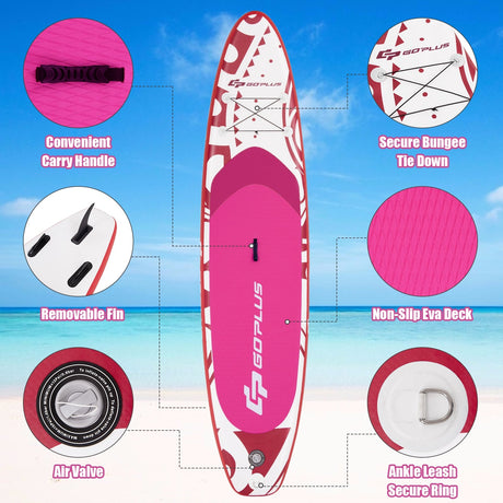 Tabla de paddle hinchable y ajustable de 3,23 m con bolsa de transporte