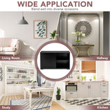 Mueble de cocina con puerta corrediza de madera