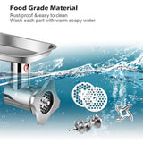 Picadora de carne comercial de alta resistencia de 1.5HP 1100W 550LB/h