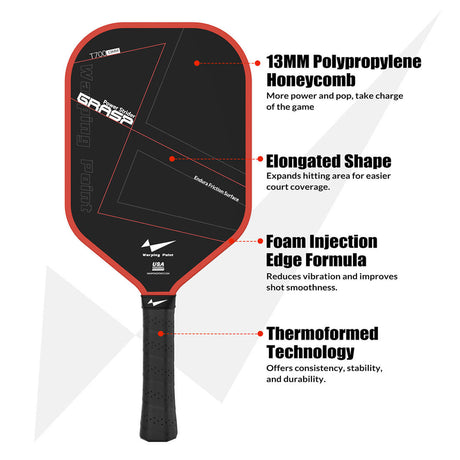 Empuñadura de pala de pickleball - 13 mm