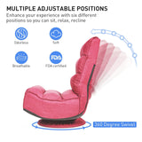 Silla de juego plegable de suelo de 5 posiciones