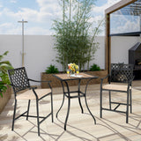Mesa de bar cuadrada para patio/jardín