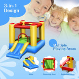 Castillo hinchable infantil con tobogán y soplador de 480 W