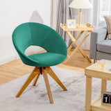 Sillón giratorio con asiento tapizado extragrande para oficina en casa