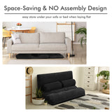 Sofá cama reclinable de 6 posiciones con 2 almohadas
