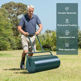 24 x 13 Inch Tow Lawn Roller Water Filled Metal Push Roller