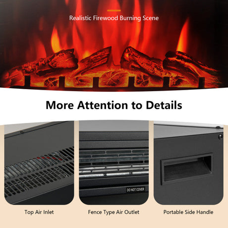 Chimenea eléctrica de 28" con control remoto