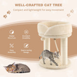 Árbol para gatos con plataformas de felpa y rascador