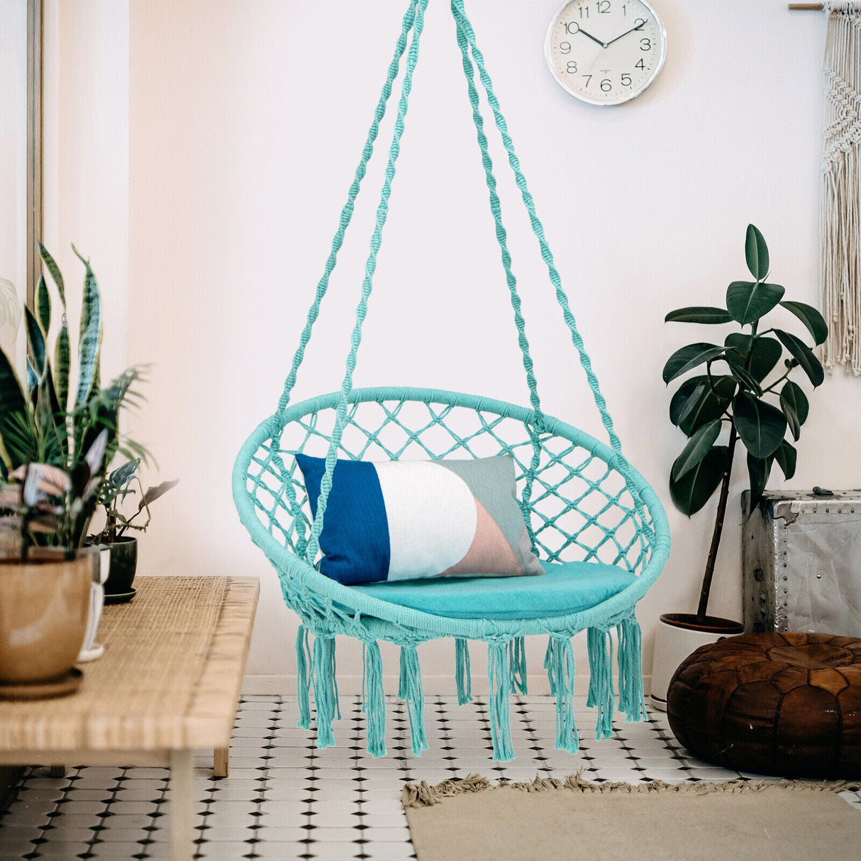 Silla Colgante Acolchada con Kit de Suspensión
