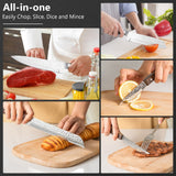 15 Pieces Stainless Steel Knife Set with Ergonomic Handle