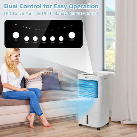 Enfriador de Aire 3 en 1 – Ventilador y Humidificador con Control Remoto