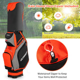 Bolsa de golf de 10.5 pulgadas con 14 divisiones y 7 bolsillos con cremallera