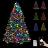 Árbol de Navidad Artificial de 5/6/7/8 PIES con Luces LED y Control Remoto por Aplicación