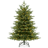 5/6/7 Feet Artificial Christmas Tree with 1426/2116/3156 Lush PVC and 200/300/400 Warm White LED Lights