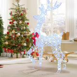 5 Feet Pre-Lit Christmas Reindeer with 100 LED Lights